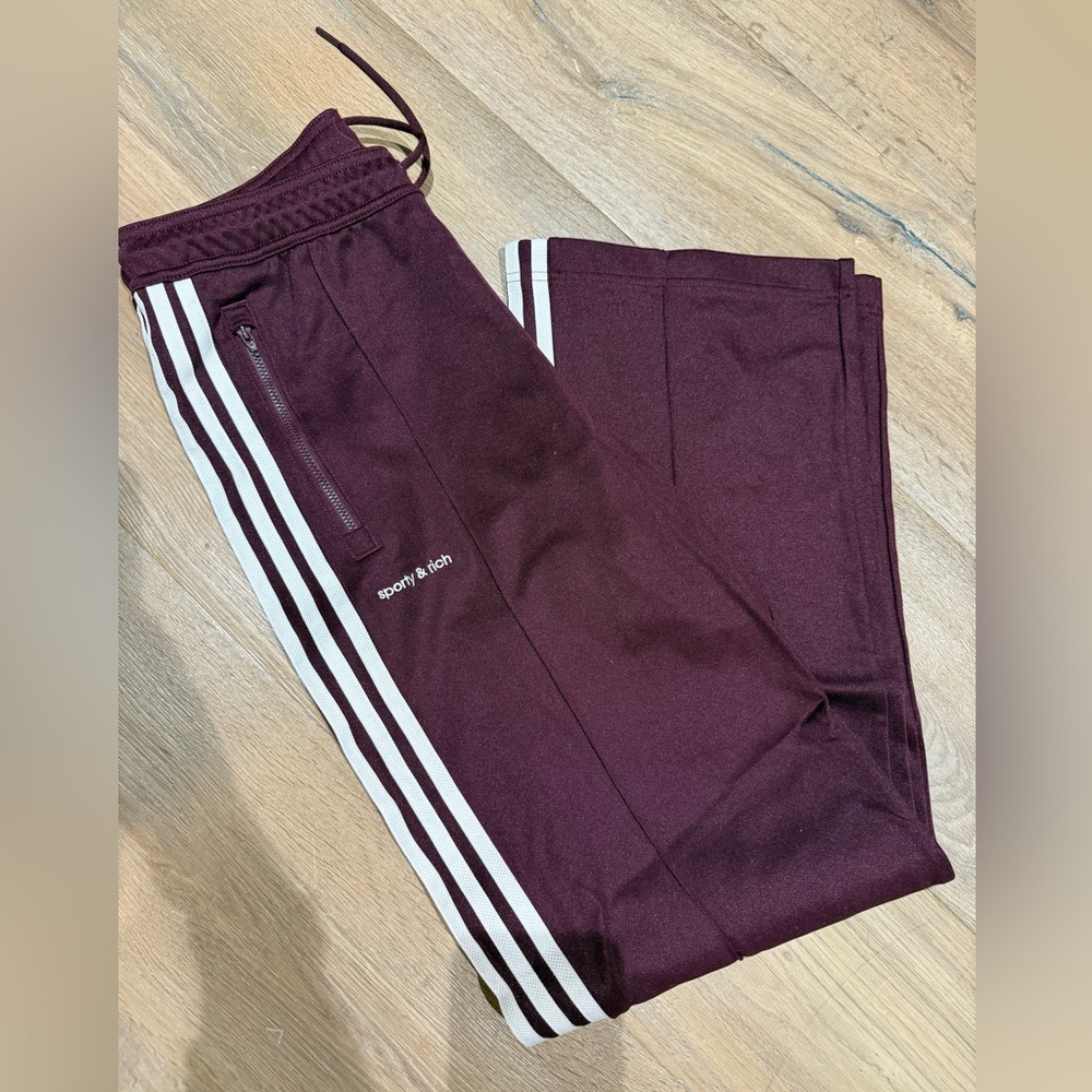 Adidas Sporty and Rich Burgundy Pants
